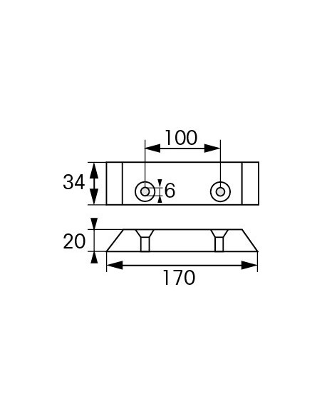 Opschroefanode 0,60 kg