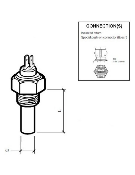 323-805-039-001C VDO Temp. Gever 1300C 14X1,5