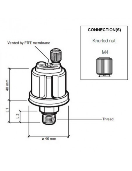 360-081-029-020C VDO Drukgever 1/4-18NPTF/10