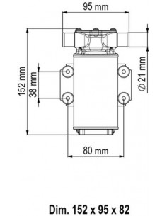 Impeller pomp UP1-J 12V DIV. CAPACITEIT 2