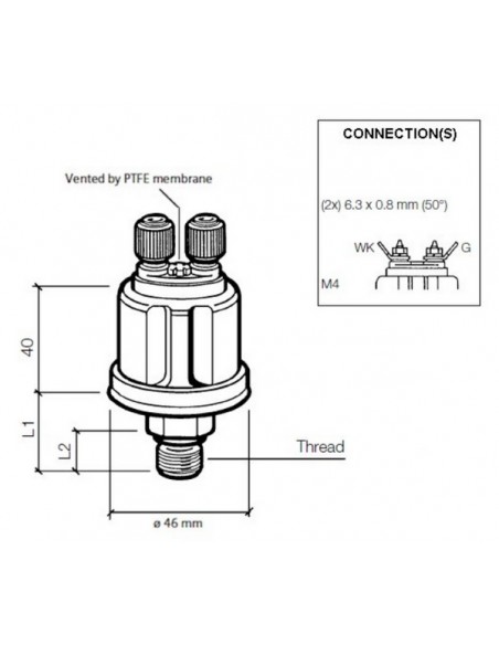 360-081-030-100C VDO Drukgever 10Bar(E/Ret)WC4.0 1/8-27NPT