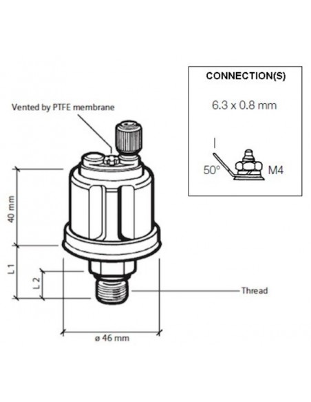 362-081-003-002K VDO Drukgever 150PSI 1/8-27NPT DUAL