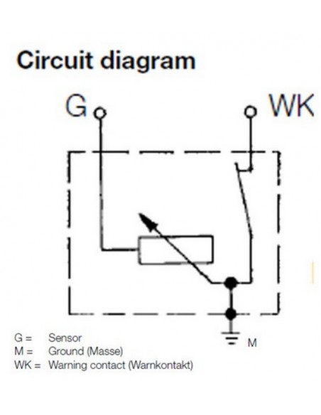 360-081-030-065K VDO Drukgever R1/8 DIN 2999/5/0,4 + wc