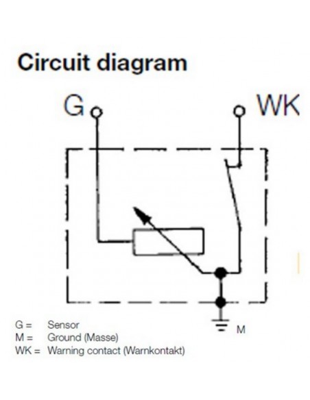 360-081-030-071C VDO Drukgever 5Bar (E/Ret) W/C0.4 M14x1,5