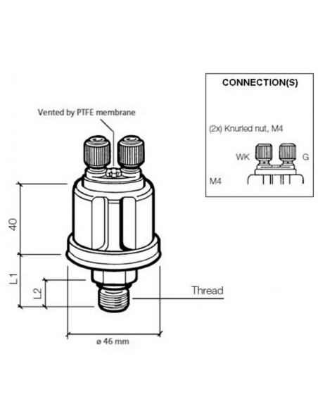 360-081-030-018C VDO Drukgever M10x1/5/1,2 + wc