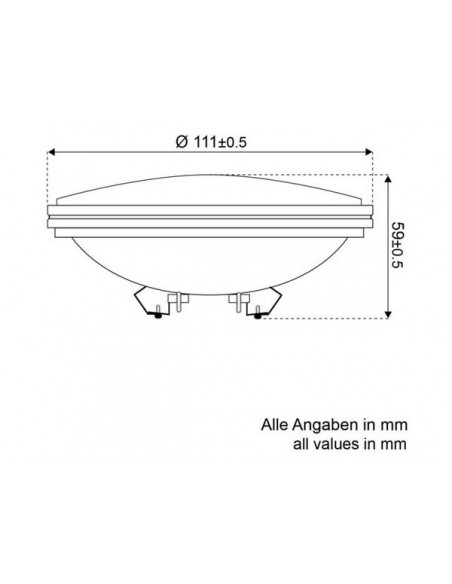 Led zalinglicht vervanglamp par36 4.5W