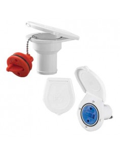 Kunststof dekvuldop met klep water of fuel 38 mm OPisOP