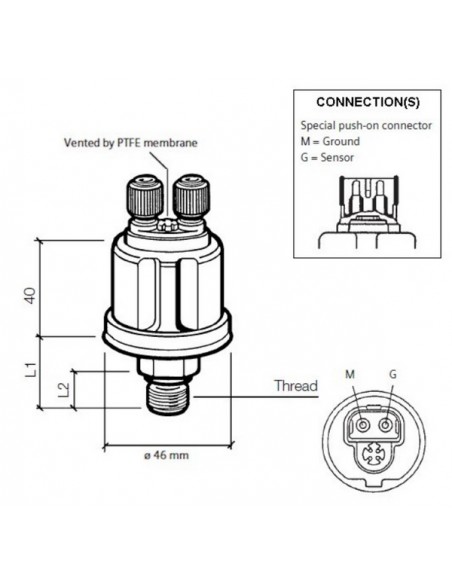 360-081-051-013C VDO Drukgever 7Bar mv 1/8-27NPTF