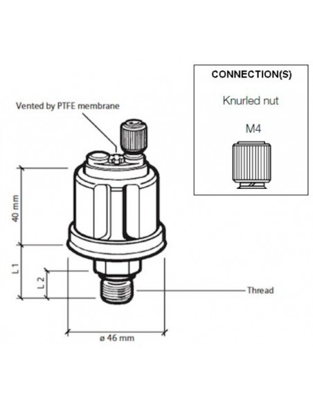 360-081-029-013C VDO Drukgever M12x1,5/10