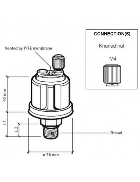 360-081-029-010C VDO Drukgever M10x1/10