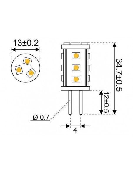 15xSMD-G4 LED15 10-30V G4-ONDER