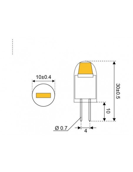 COB-G4 LED 1CST COB 10-30V G4