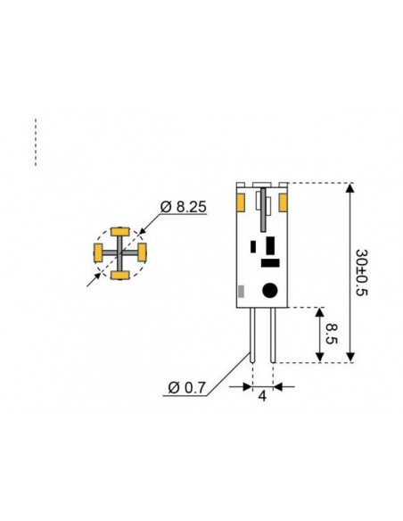 12xSMD-G4 LED 12 10-30V G4