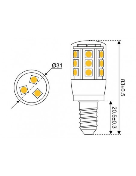 24xSMD-E14 LED 24 10-30V E14