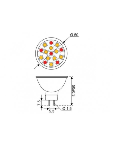 16xSMD-GU5.3 LED 16 10-30V G4-ONDER