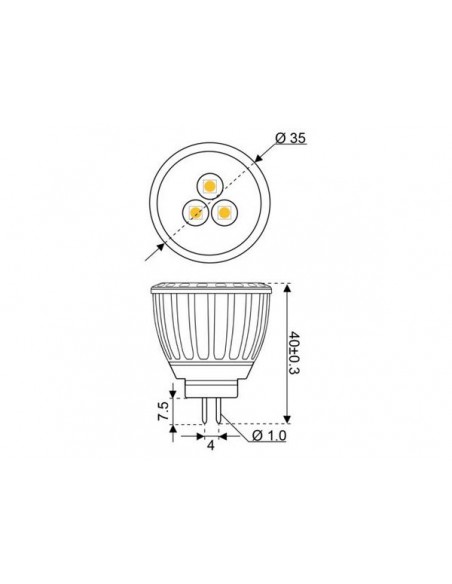 3xSMD-GU4 LED3 10-30V GU4