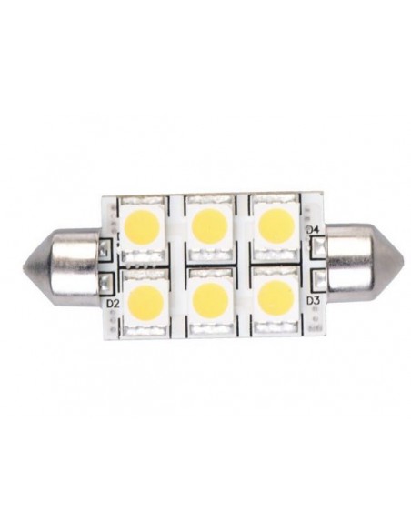 6xSMD-Buis LED 6 FESTOON 10-30V 42MM