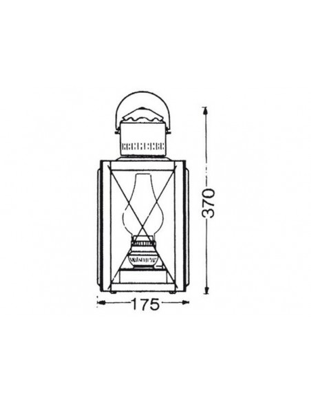 Ruimlantaarn reserveglas 2'' x 170mm