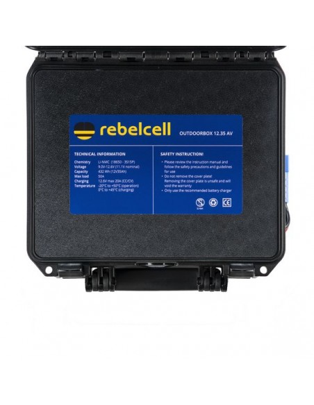 Rebelcell Outdoorbox ODB 12.35 AV (met 12V35 AV li-ion accu)