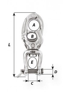 Snapsluiting trigger speedlink HR RVS 105 mm 2