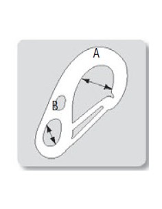 SNAP HOOK NARROWED ST/STEEL 50MM 2