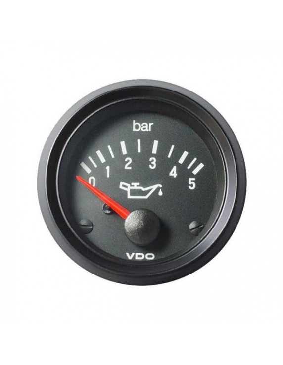 VDO Cockpit Drukmeter 52/5/12V/motor