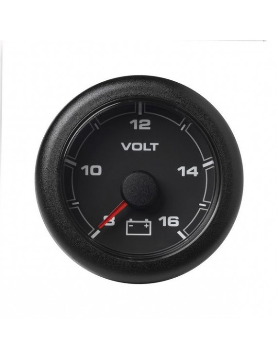 VDO OCL Voltmeter 8-16V 52mm Zwart