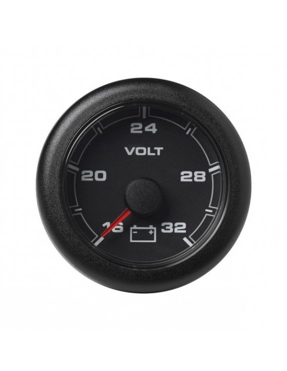 VDO OCL Voltmeter 16-32V 52mm Zwart