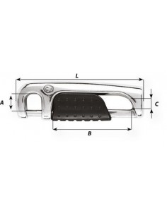 Zeerelinghaak zelfborgend RVS M6x100 mm 2