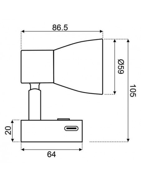 Led wandlamp 10-30V 3000K