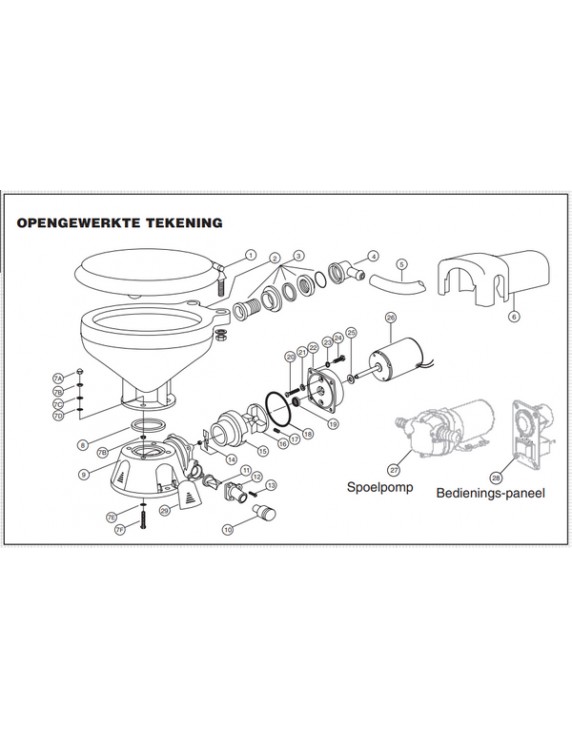 18753-0492 Jabsco OBS-04 Kit Set Screw (3 stuks)