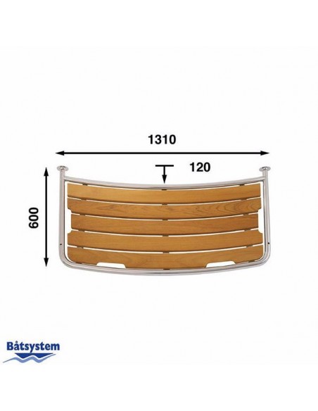 Rvs Zeilbootplatform 131x60cm PT1256030