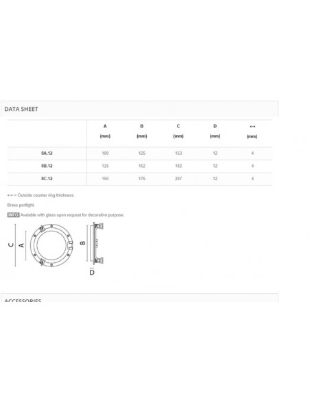 Patrijspoorten messing 2 knevels div. modellen