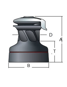 HARKEN chromen radial lier zwart basis 2