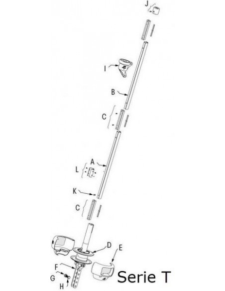 Schroevenset rolreefsysteem type T