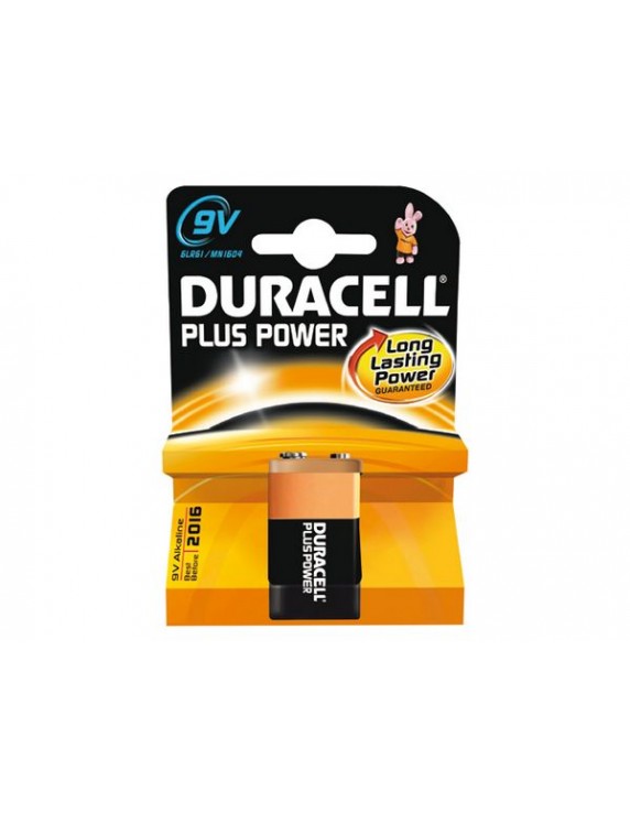 DURACELL PLUS MN1604, 9V, 1-PACK