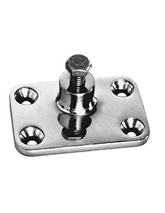 HOOD FIX PLATE CHROME BRASS PM30X24 2