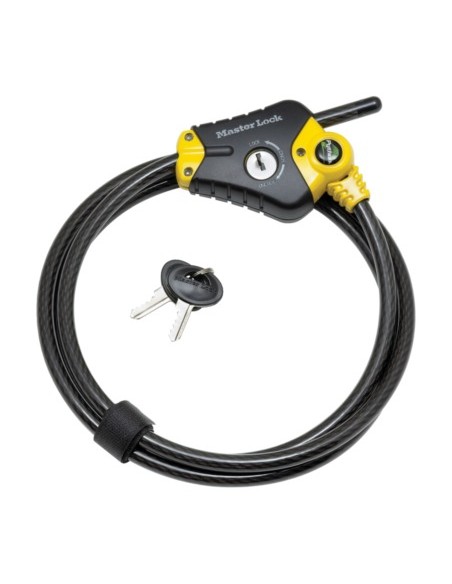 Stalen kabelslot met vinyl coating