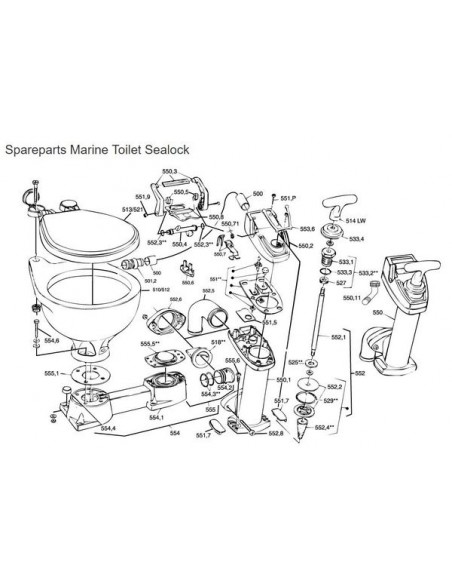 nr.555.5 RM69 Sealock onderklep(SLK)