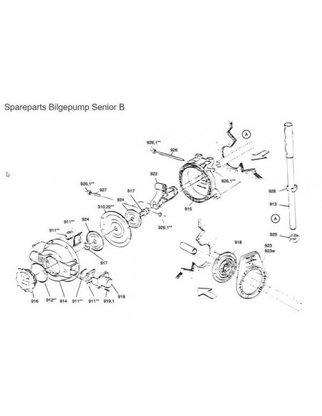 RM69 Manchethouder voor bilgempomp sr 