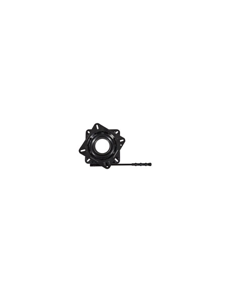 DRAAIPLATEAU MET LOCK GECOAT ZWART