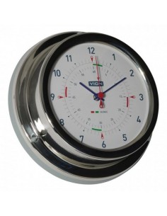 Quartz klok radiostilte RVS inclusief wandophanging Ø127 mm 2