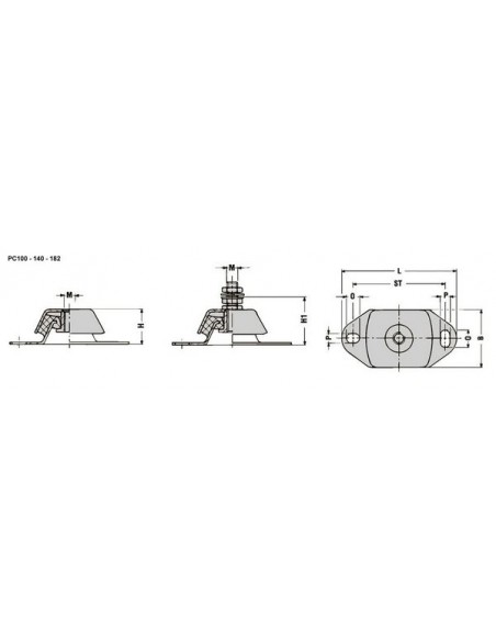 Trillingdemper PC-182 NR 750 Sh.
