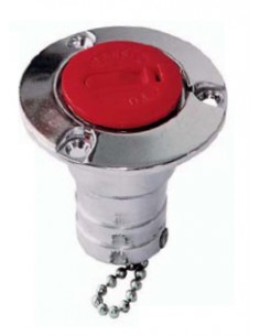 Aluminium dekvuldop Brandstof 38mm slang