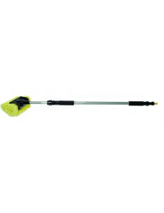 Alu wasborstel met baard, telescopisch 90 -175 cm
