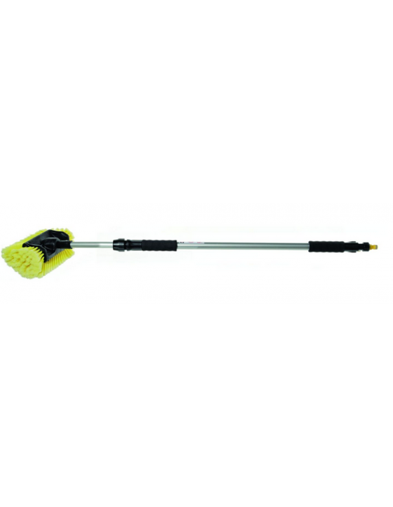 Alu wasborstel met baard, telescopisch 90 -175 cm