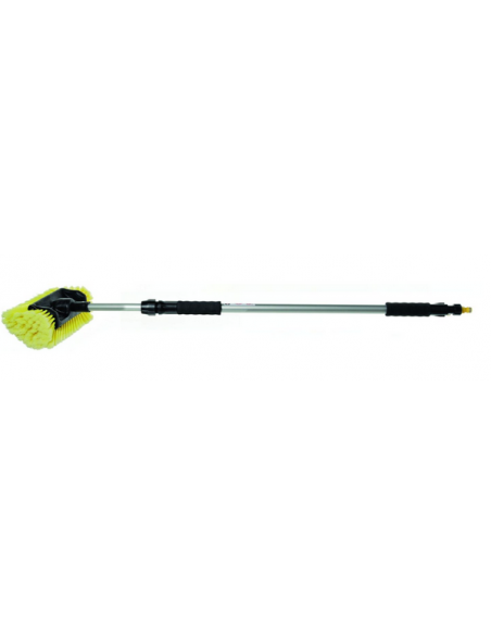Alu wasborstel met baard, telescopisch 90 -175 cm