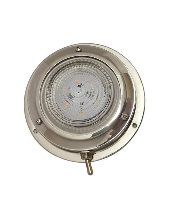 Hollex Plafonnière opbouw rvs304 12V LED warm wit div maten