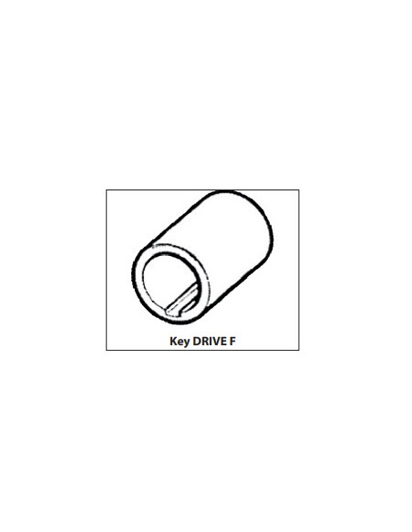 Neoprene inboard impeller key drive met pakking & key