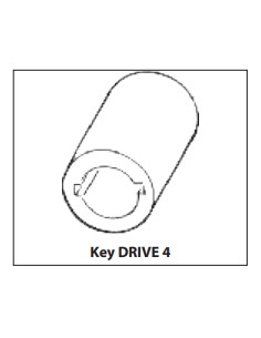 Neoprene outboard impeller key drive 4 2